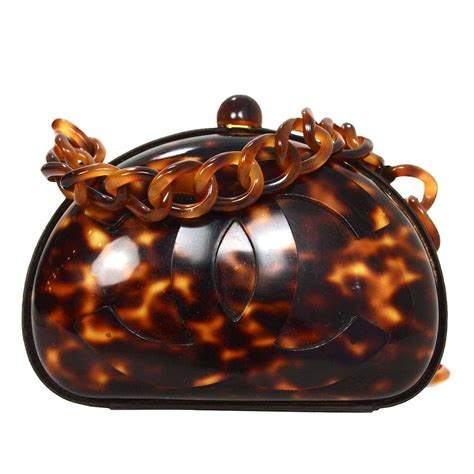 chanel black tortoise shell 90s bag|Chanel Tortoise Bag .